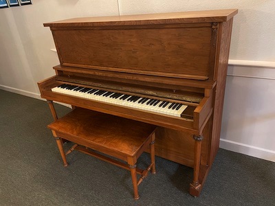 Straube Upright Piano - Mahogany