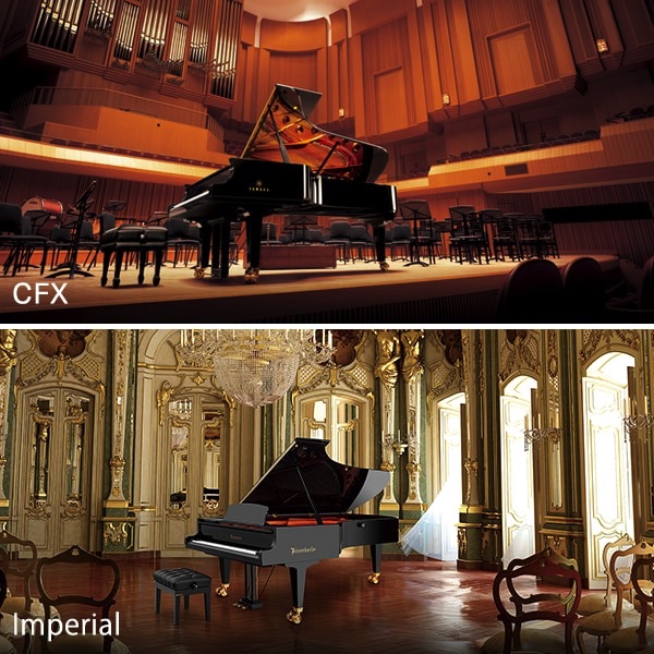 Yamaha CFX and Bösendorfer Imperial Voices